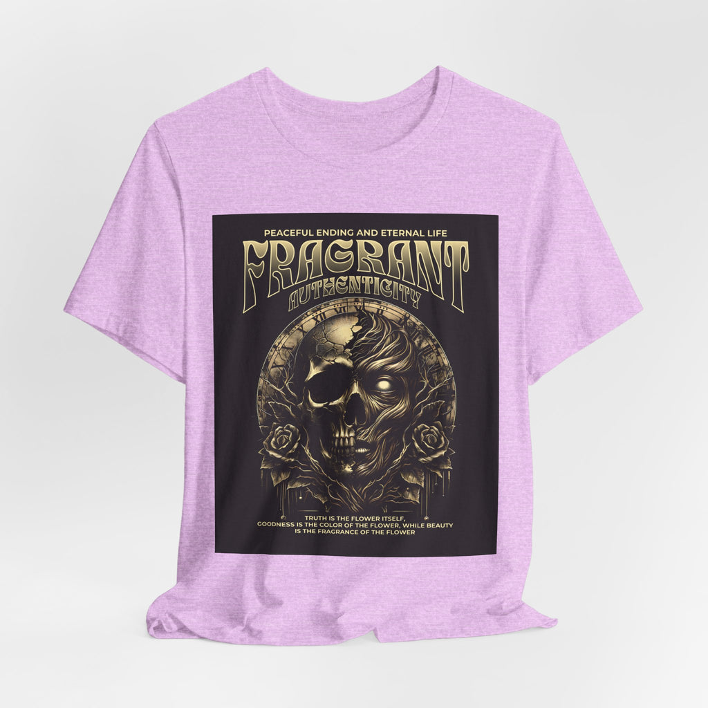 Skull & Roses Graphic Tee — "Fragrant" Vintage Gothic Band Shirt