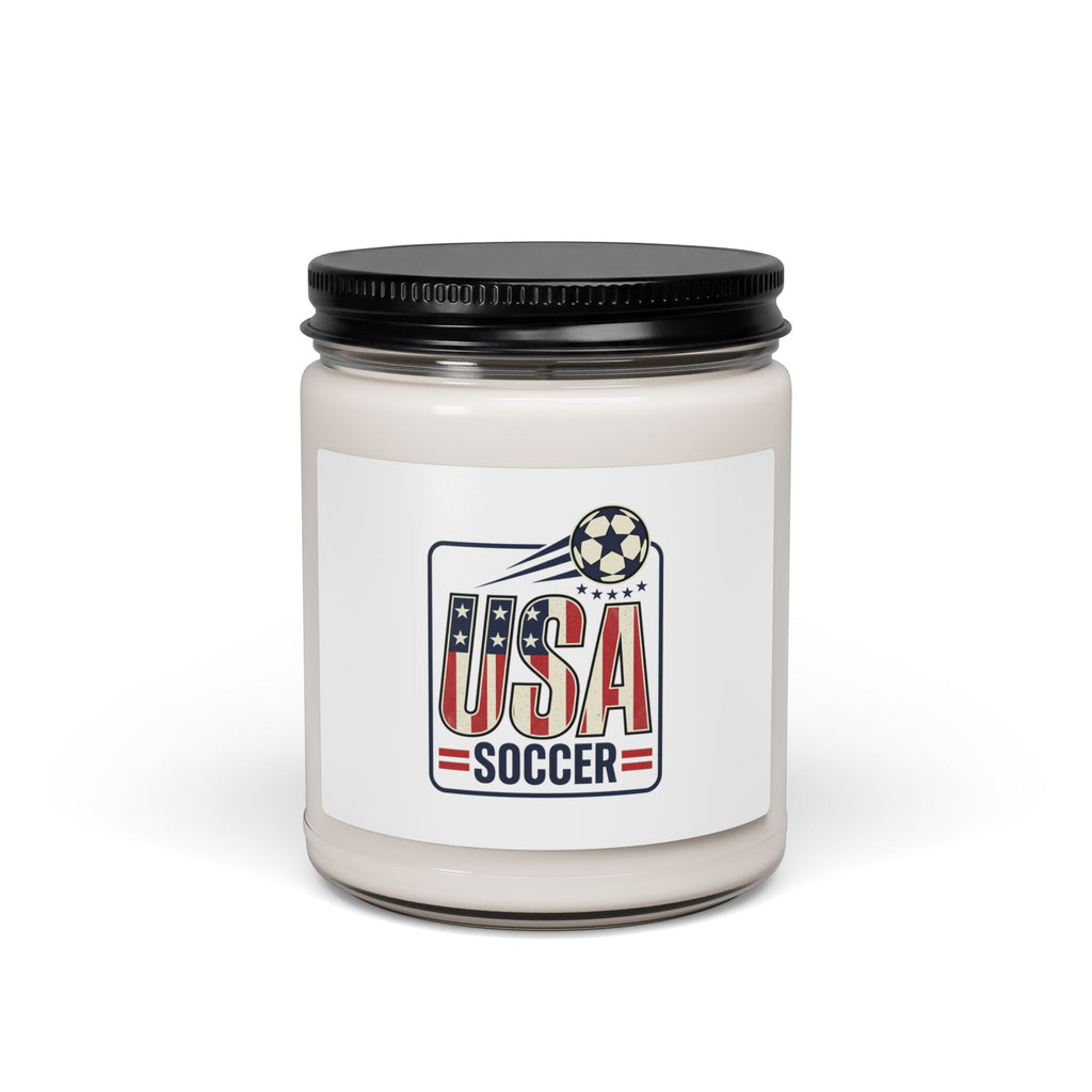 USA Soccer Pride Candle | 9oz Soy Candle, American Flag Colors