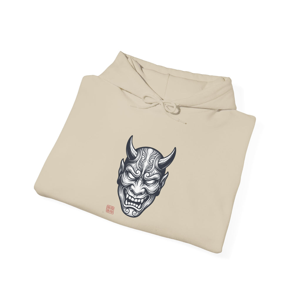 Hannya Mask Hoodie | Traditional Tattoo-Inspired, Vintage Flash Style