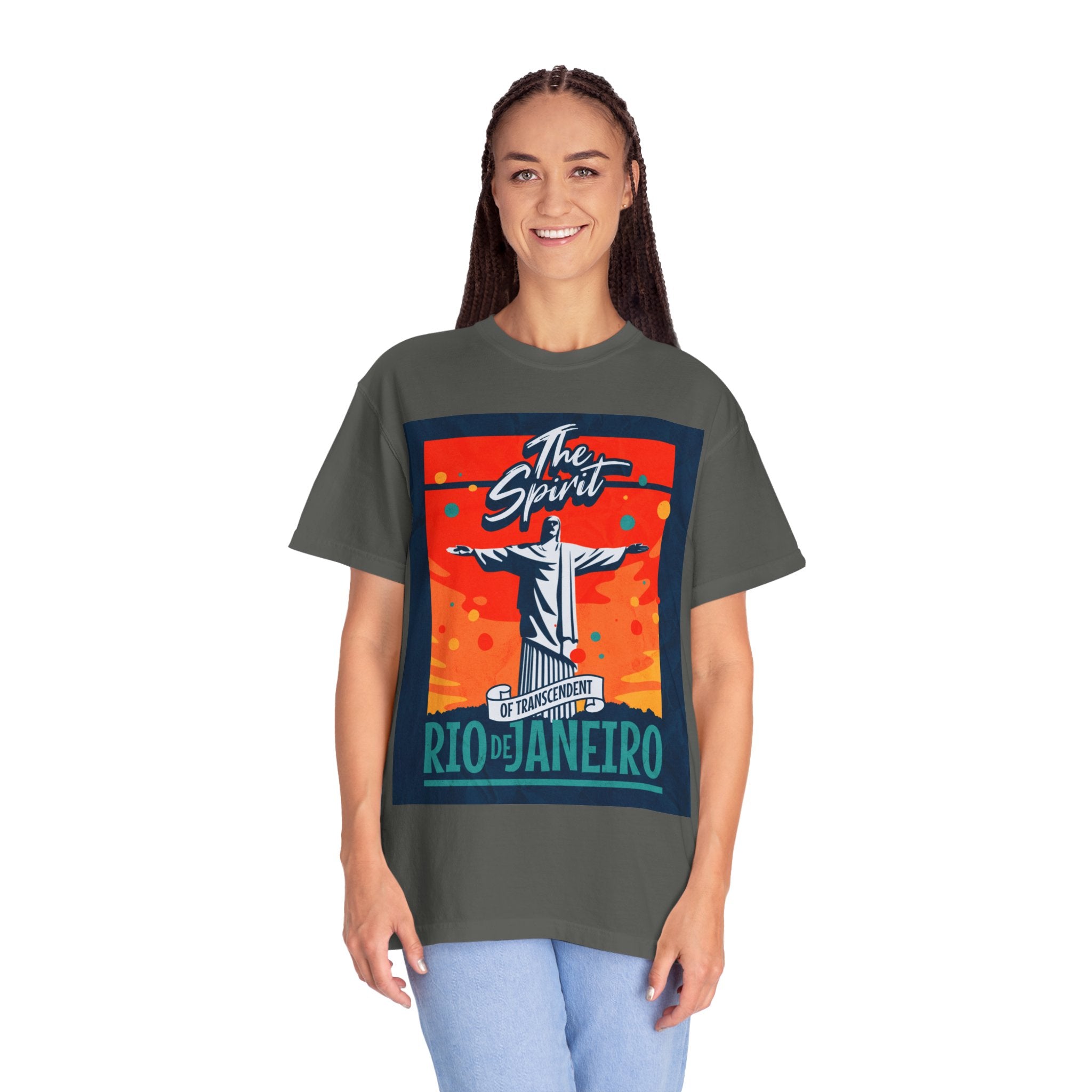 Rio de Janeiro Christ the Redeemer Poster T-Shirt — 'The Spirit' Graphic Tee
