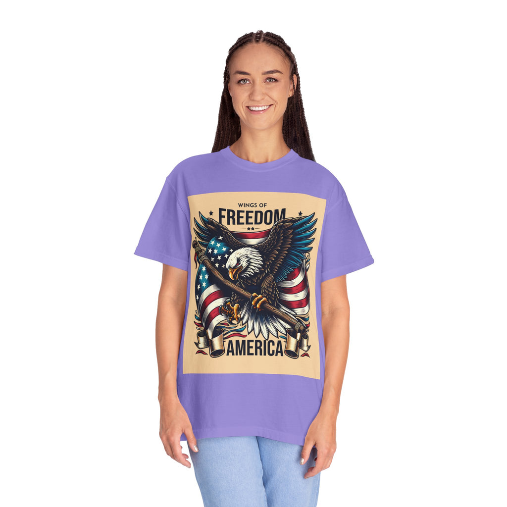 Freedom Eagle T-Shirt — Wings of America Patriotic Graphic Tee