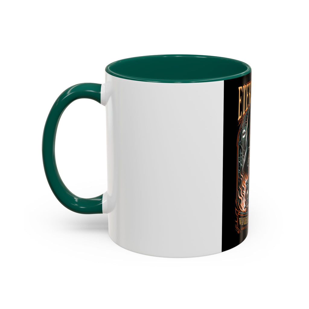 Eternal Exile Skull Biker Mug — Gothic Motorcycle Coffee Cup (11oz/15oz)