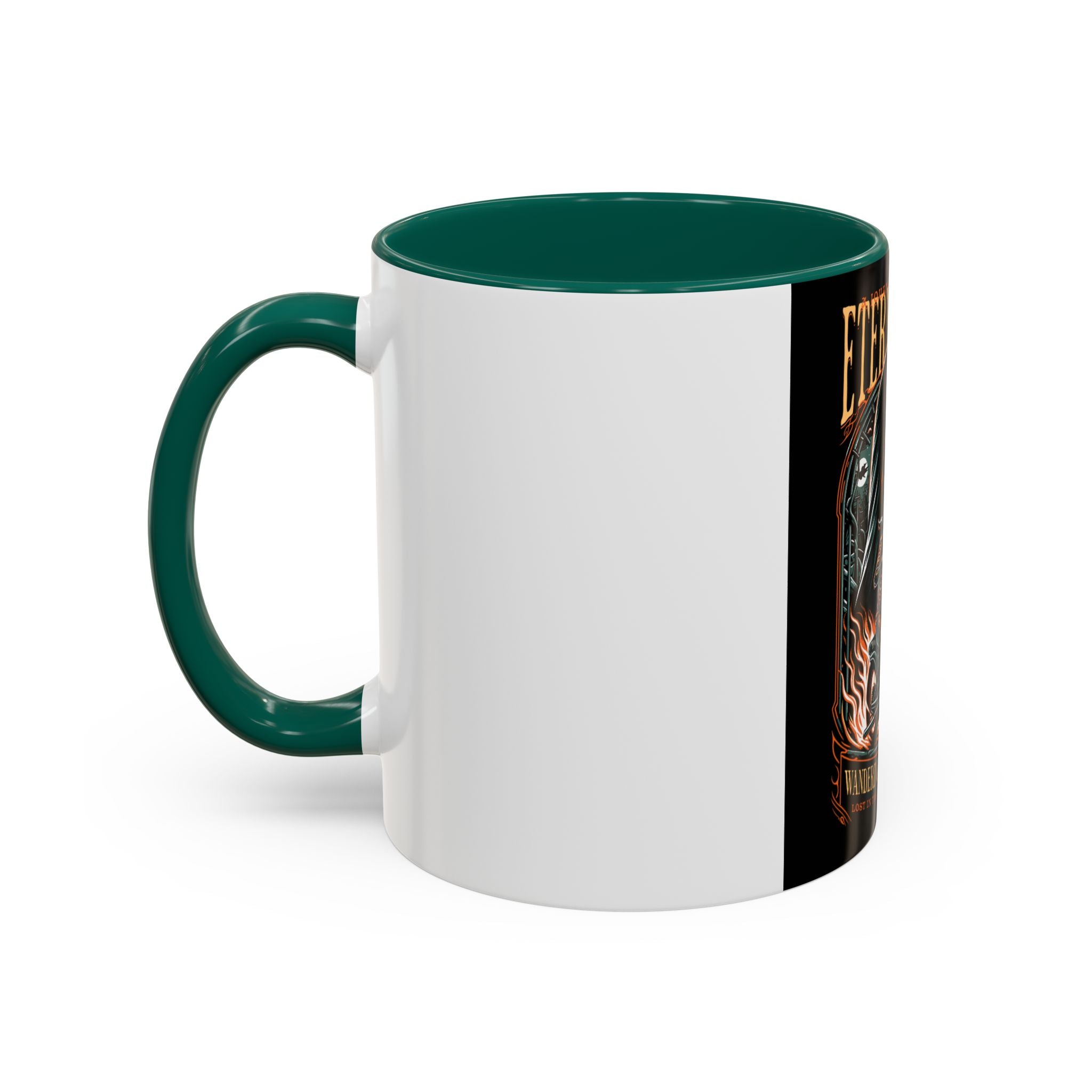 Eternal Exile Skull Biker Mug — Gothic Motorcycle Coffee Cup (11oz/15oz)