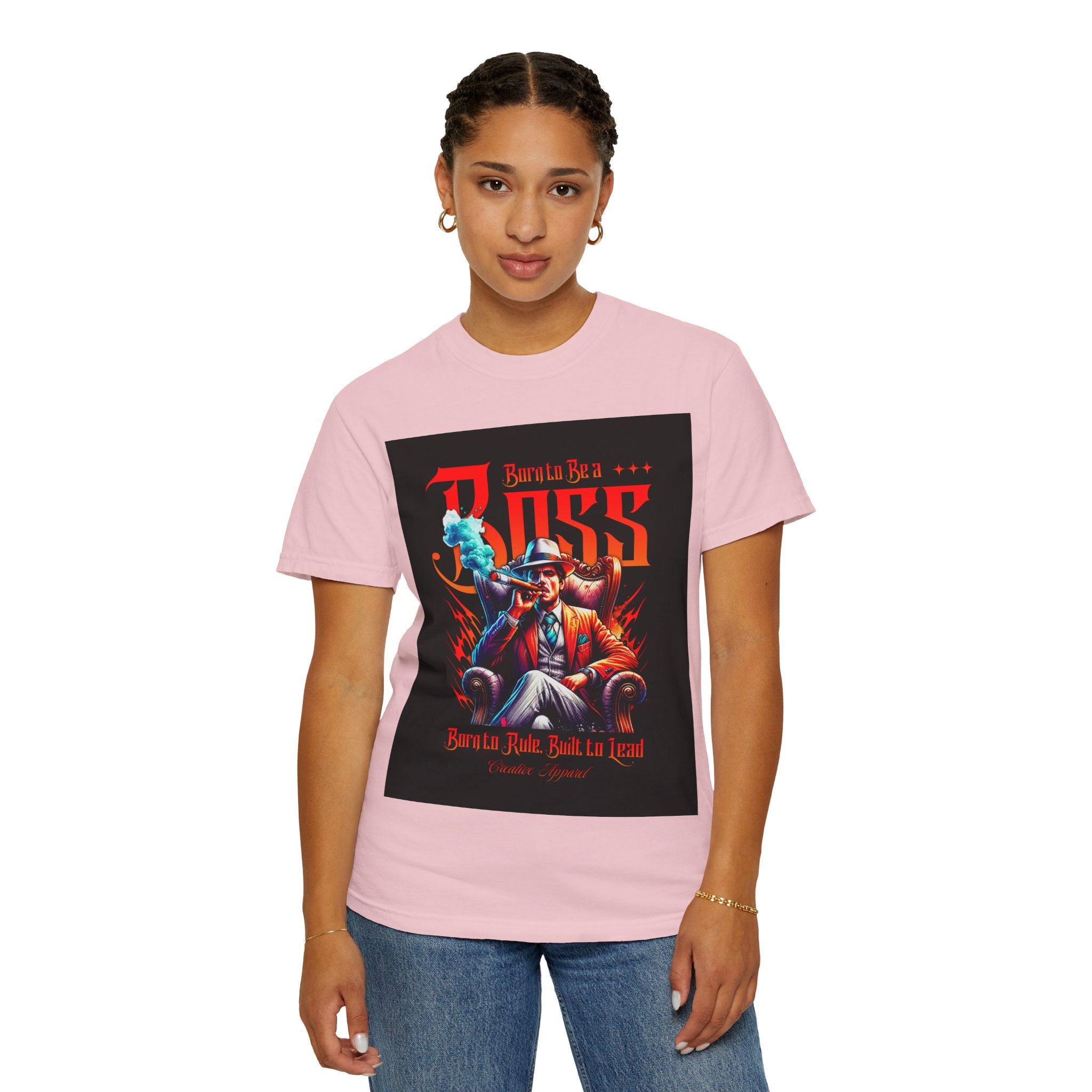 Boss Vintage Graphic T-Shirt — "Born to Be a Boss" Retro Mafia Design