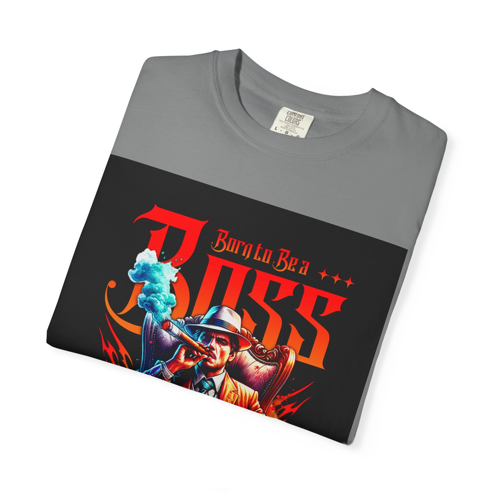 Boss Vintage Graphic T-Shirt — "Born to Be a Boss" Retro Mafia Design