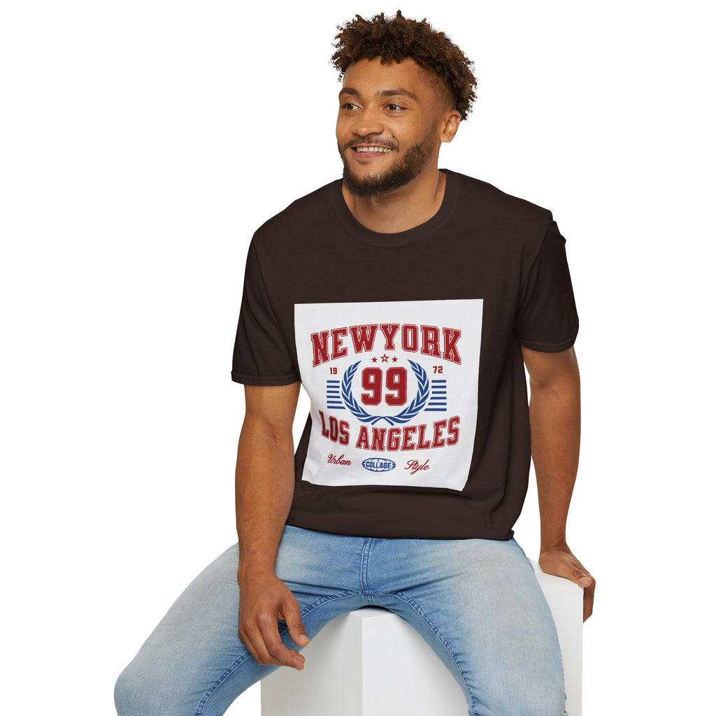 New York 99 Vintage Sports Tee — Collegiate Graphic T-Shirt