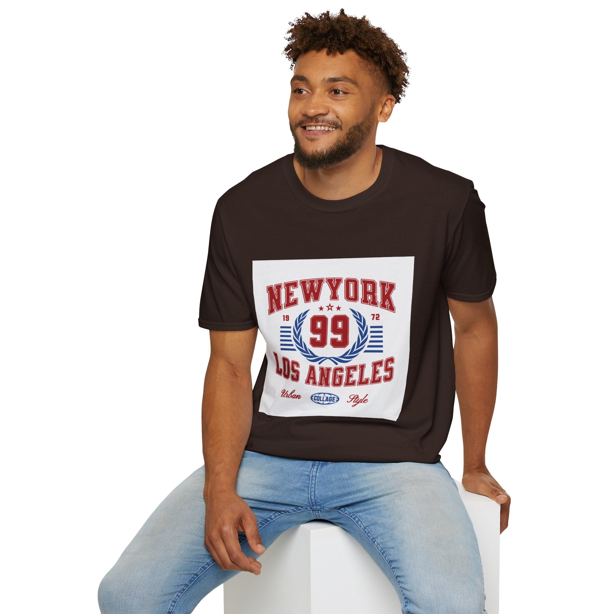 New York 99 Vintage Sports Tee — Collegiate Graphic T-Shirt