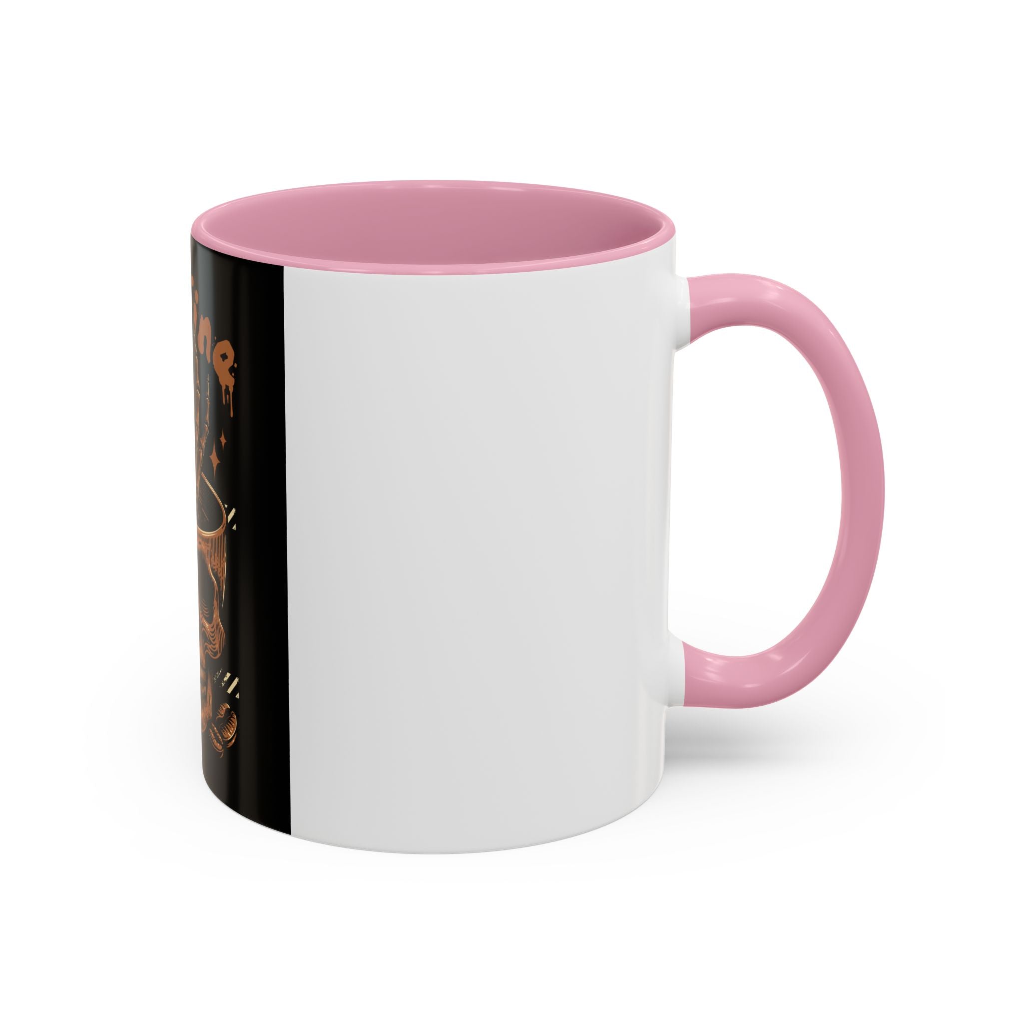 Skull Coffee Mug – "I'm Fine Just Need Coffee" Gothic Ceramic Mug
