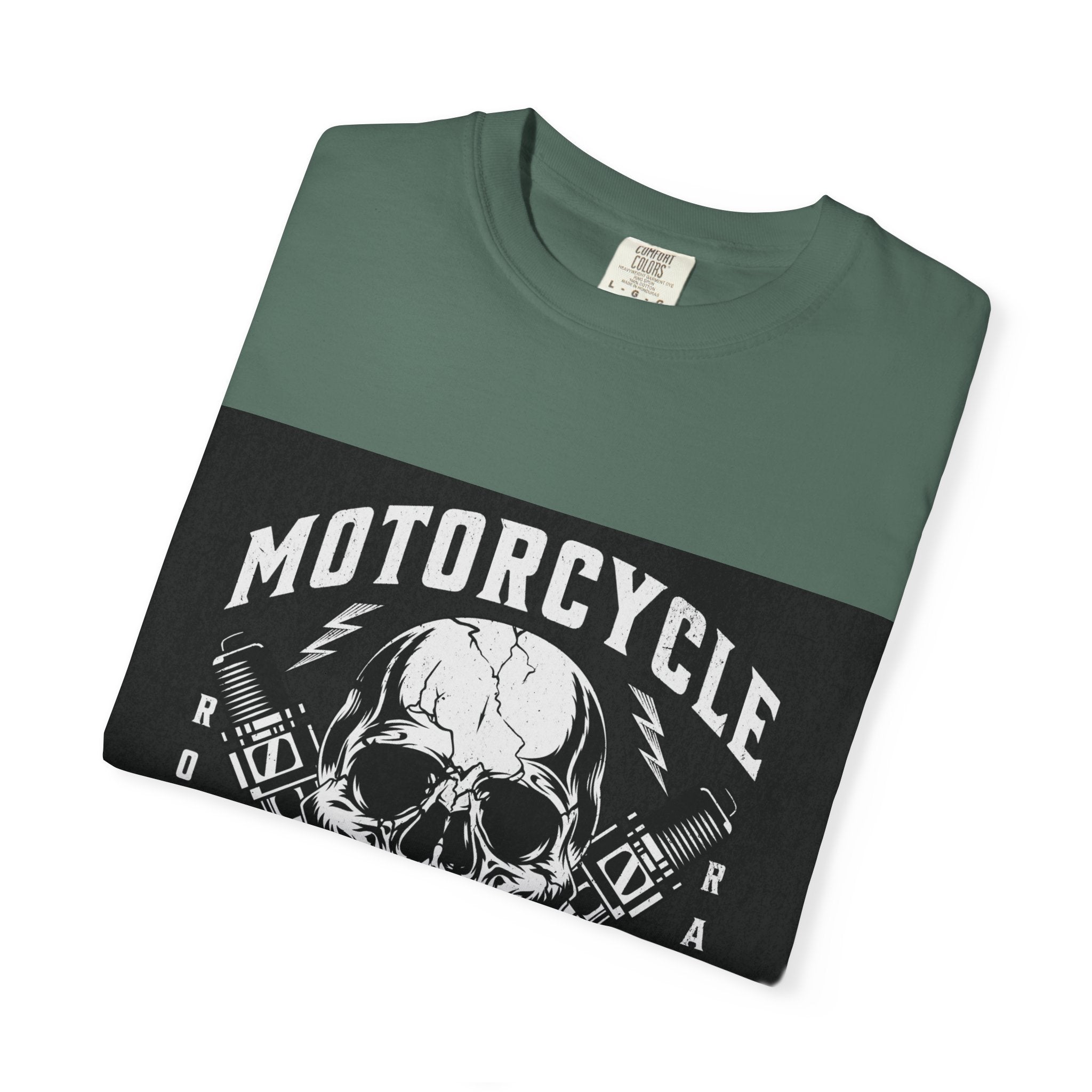 Motorcycle Skull Tee — "Legendary Riders" Vintage Biker Graphic T-Shirt