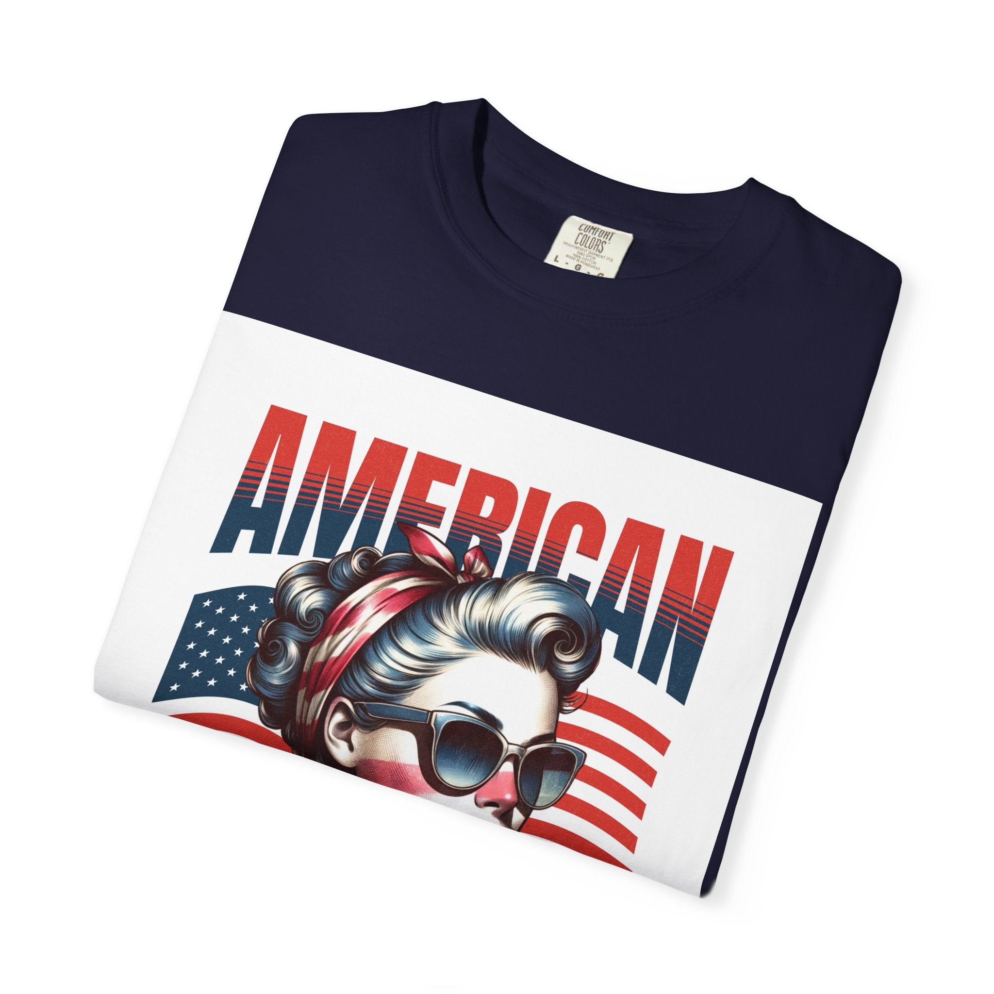 American Mama T‑Shirt — Vintage Patriotic Mom Tee
