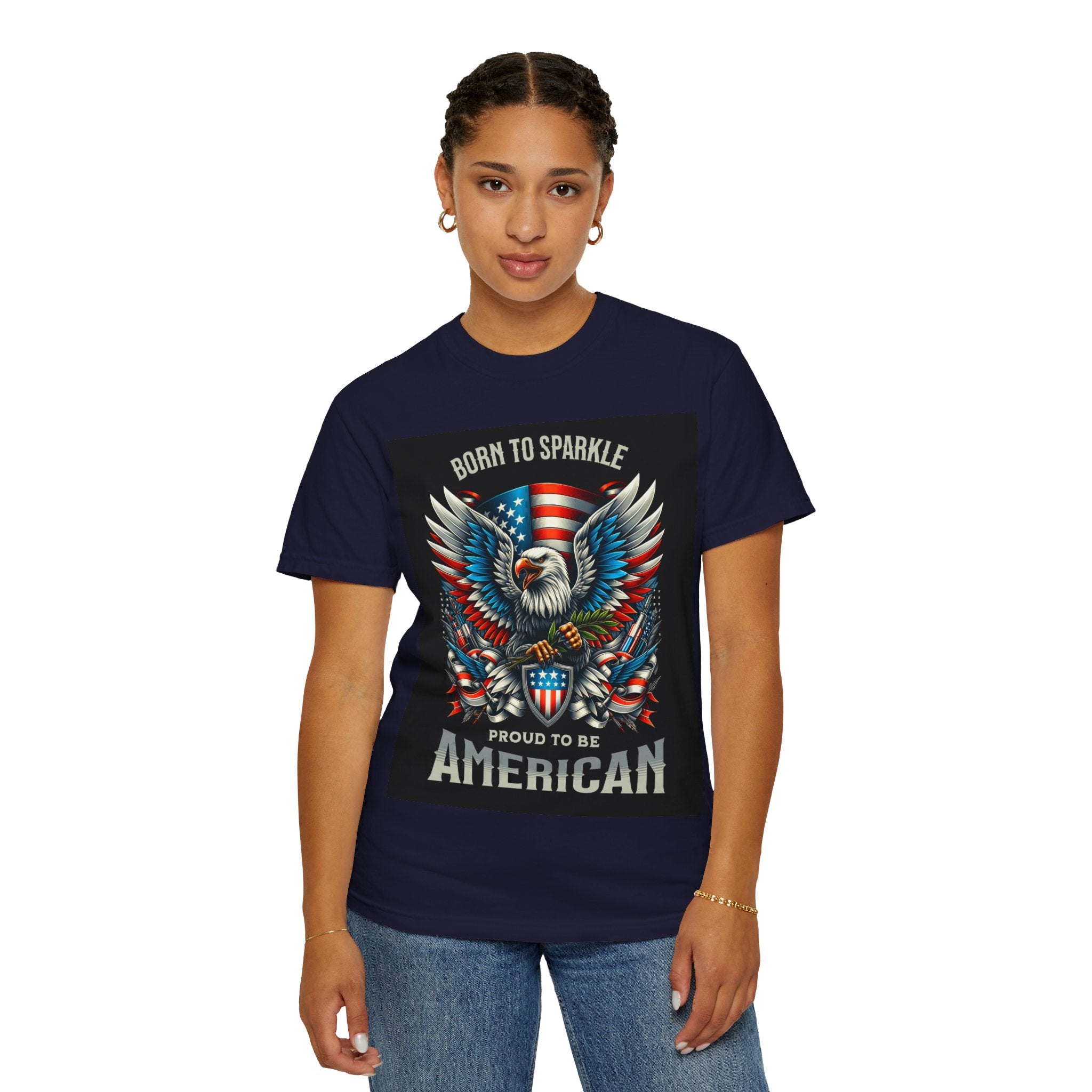 Born to Sparkle Proud to Be American T-Shirt