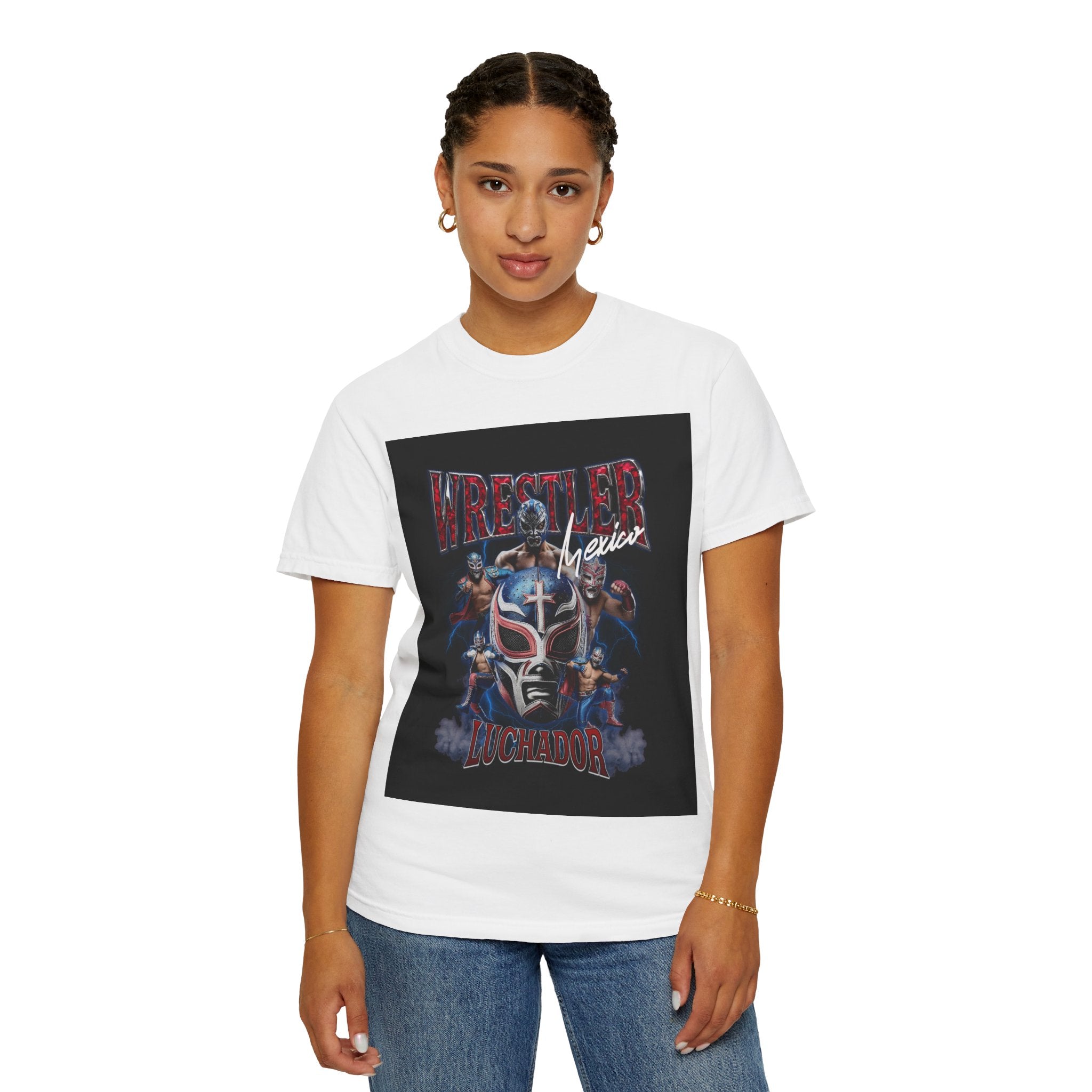 Wrestler Luchador Graphic T-Shirt — Mexican Masked Wrestling Tee