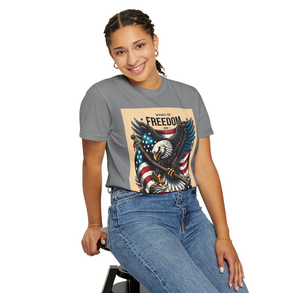 Freedom Eagle T-Shirt — Wings of America Patriotic Graphic Tee