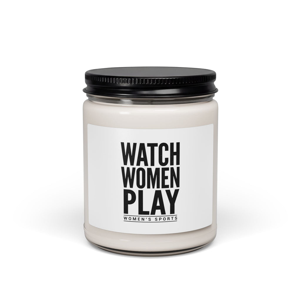 Watch Women Play Candle, Women's Sports Fandom Soy Candle | Support Women's Sports