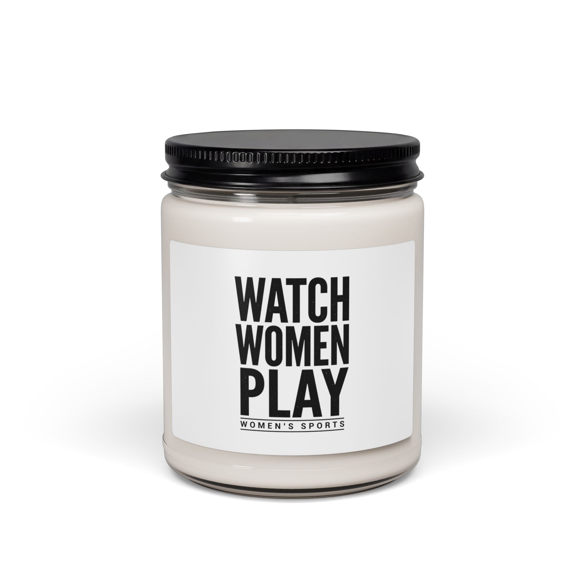 Watch Women Play Candle, Women's Sports Fandom Soy Candle | Support Women's Sports