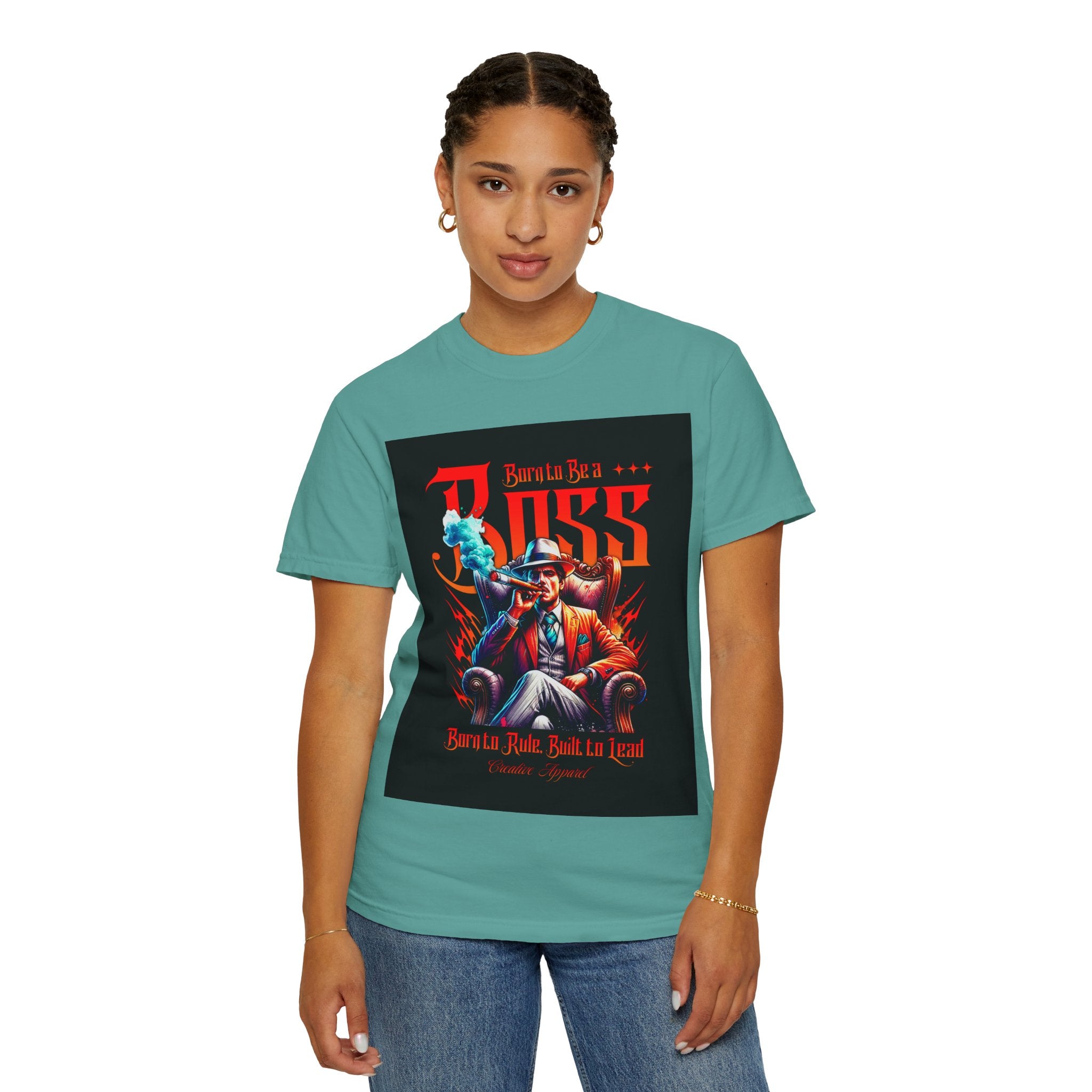Boss Vintage Graphic T-Shirt — "Born to Be a Boss" Retro Mafia Design