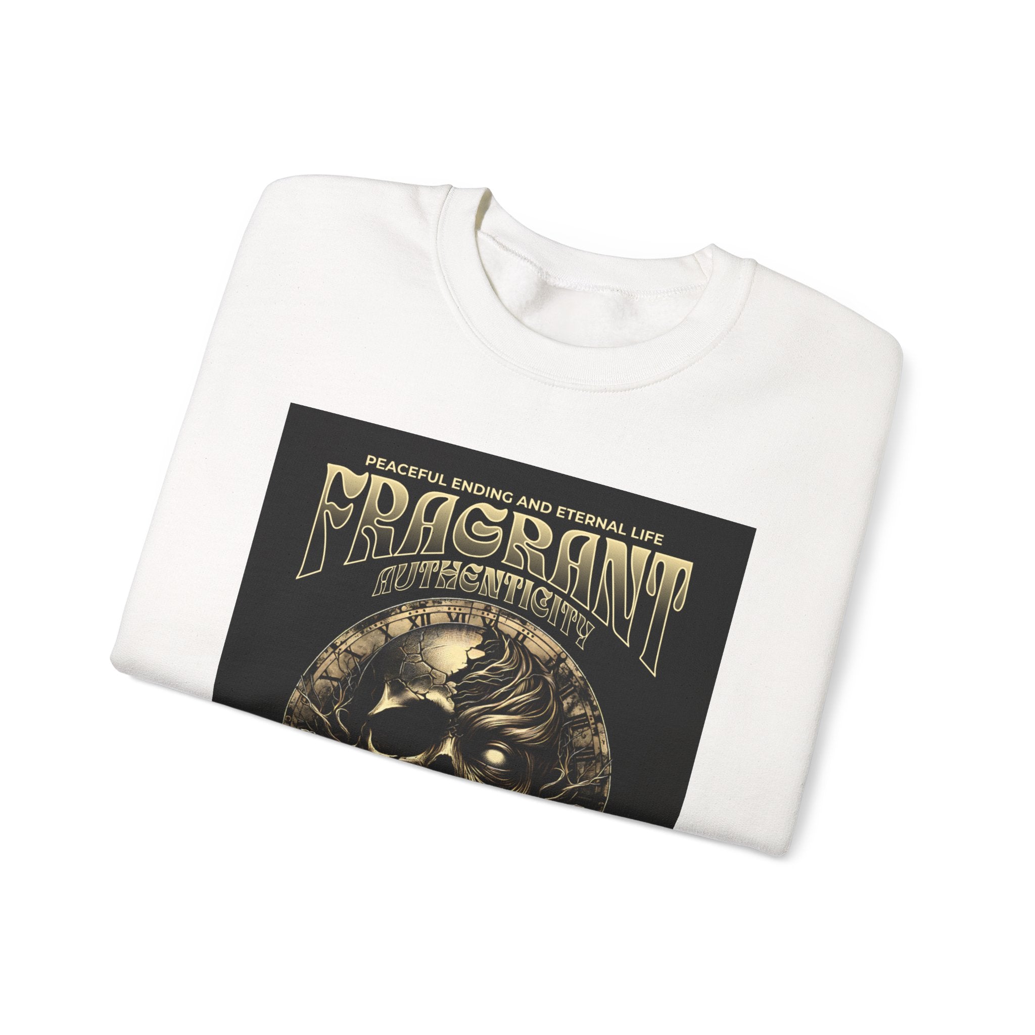 Skull & Roses Crewneck Sweatshirt — “Decrepit” Gothic Graphic
