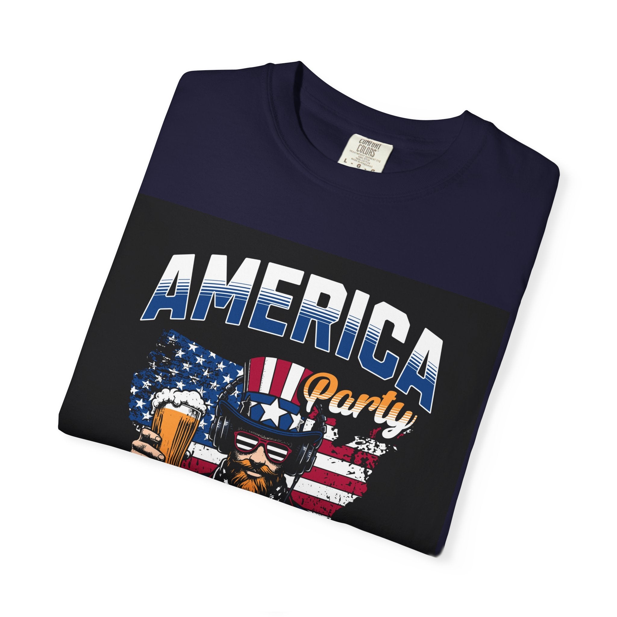 America Party T-Shirt — Cheers to Freedom 4th of July Patriotic Tee