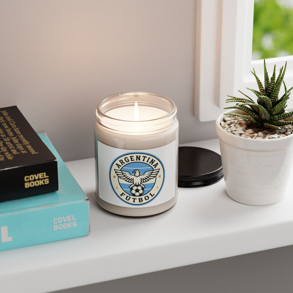Argentina Futbol Crest Candle | Soy Candle, Soccer Pride