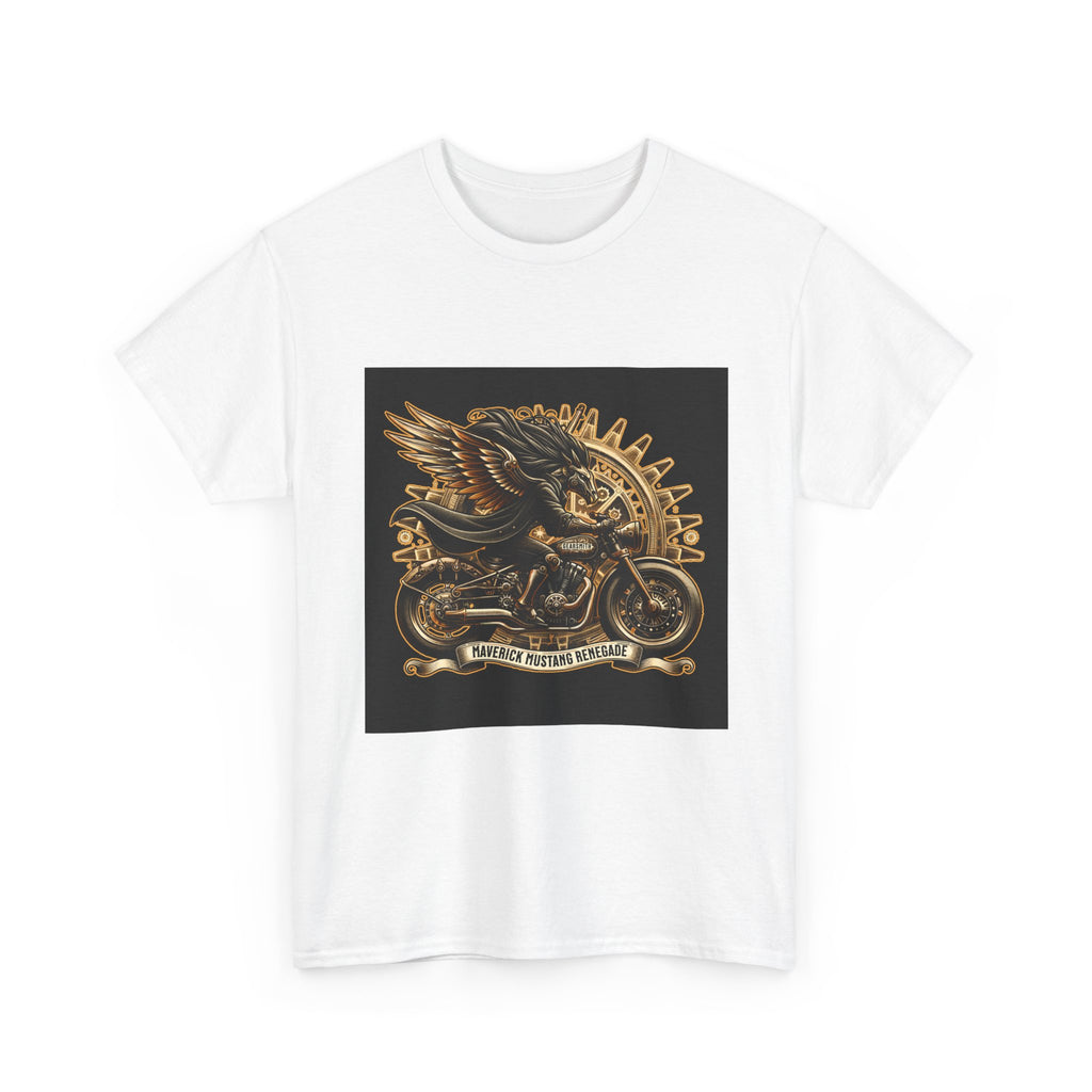 Vintage Winged Motorcycle Tee — "Ride Forever, Ride Free" Biker T-Shirt