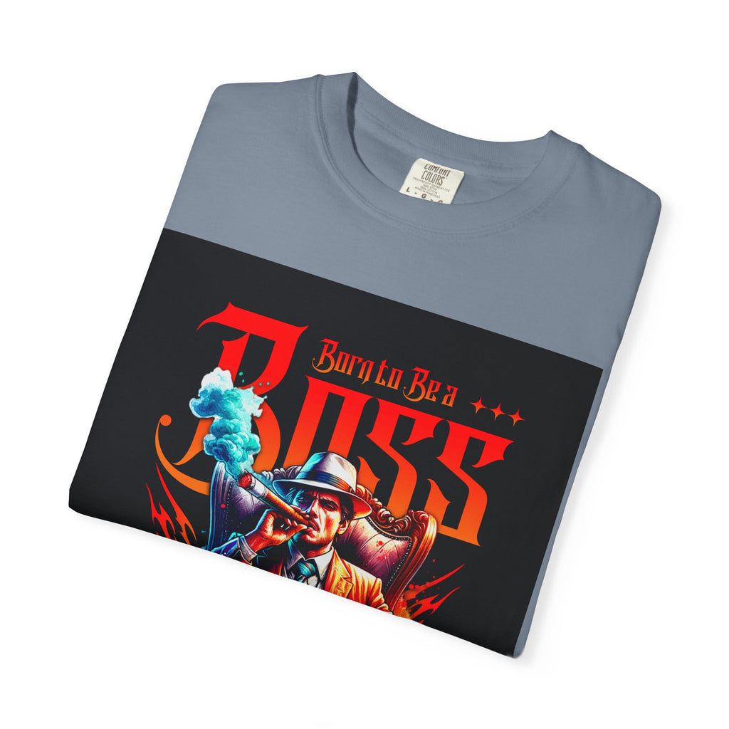 Boss Vintage Graphic T-Shirt — "Born to Be a Boss" Retro Mafia Design