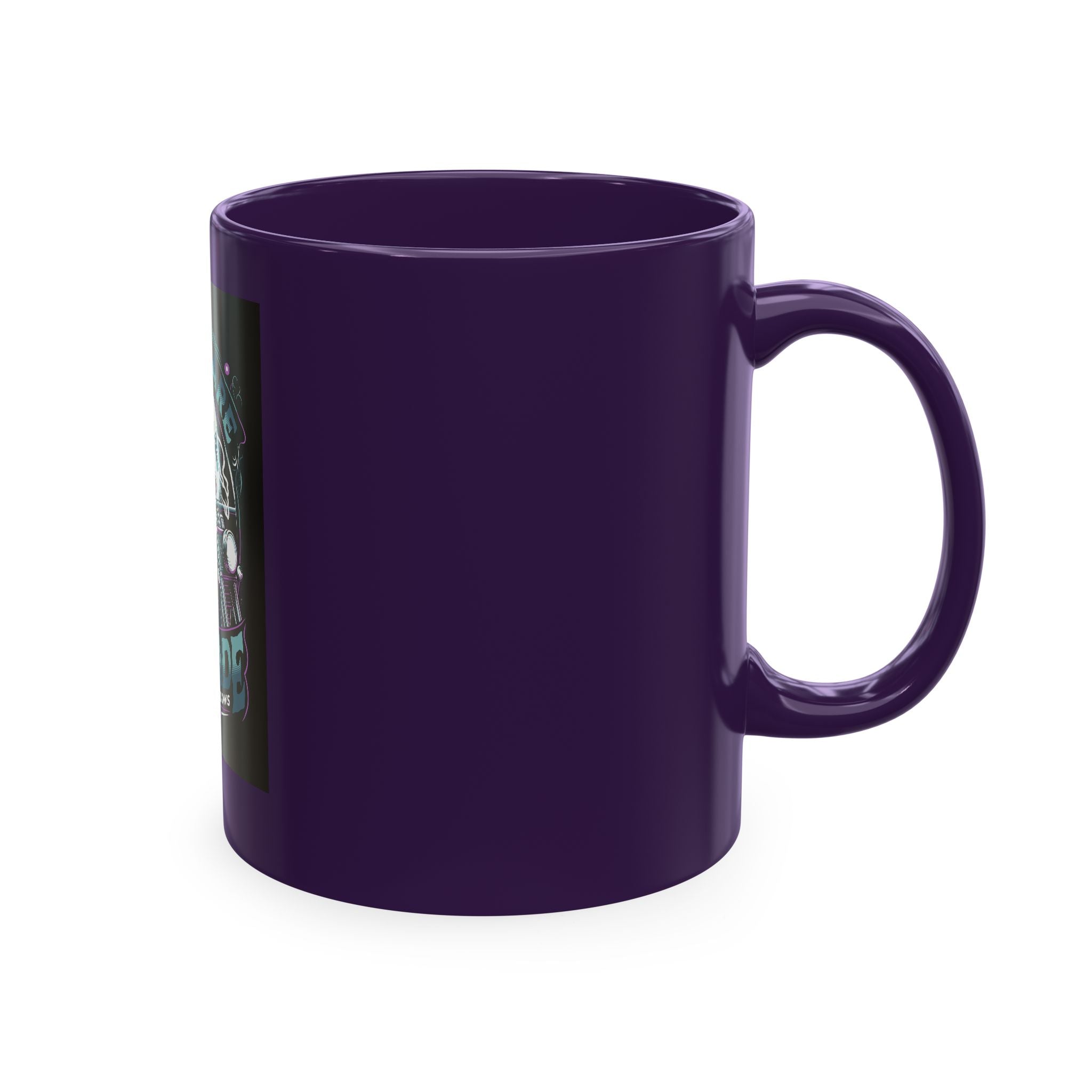 Nightmare Renegade Ceramic Mug — Grim Reaper Biker "King of the Shadows" Coffee Cup